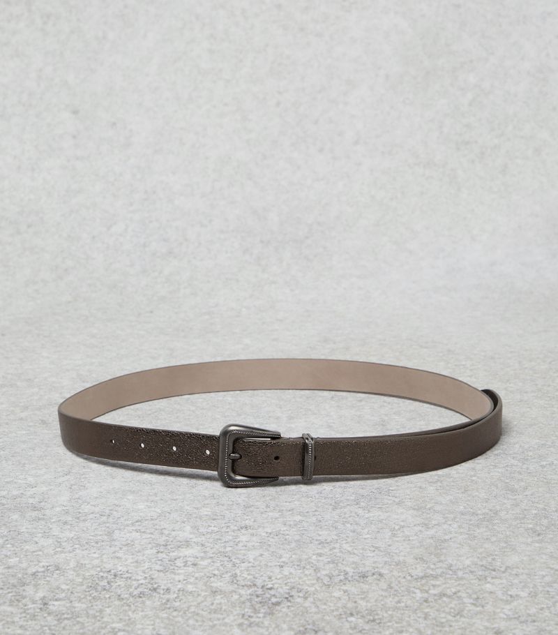 Brunello Cucinelli Brunello Cucinelli Lamé Leather Belt