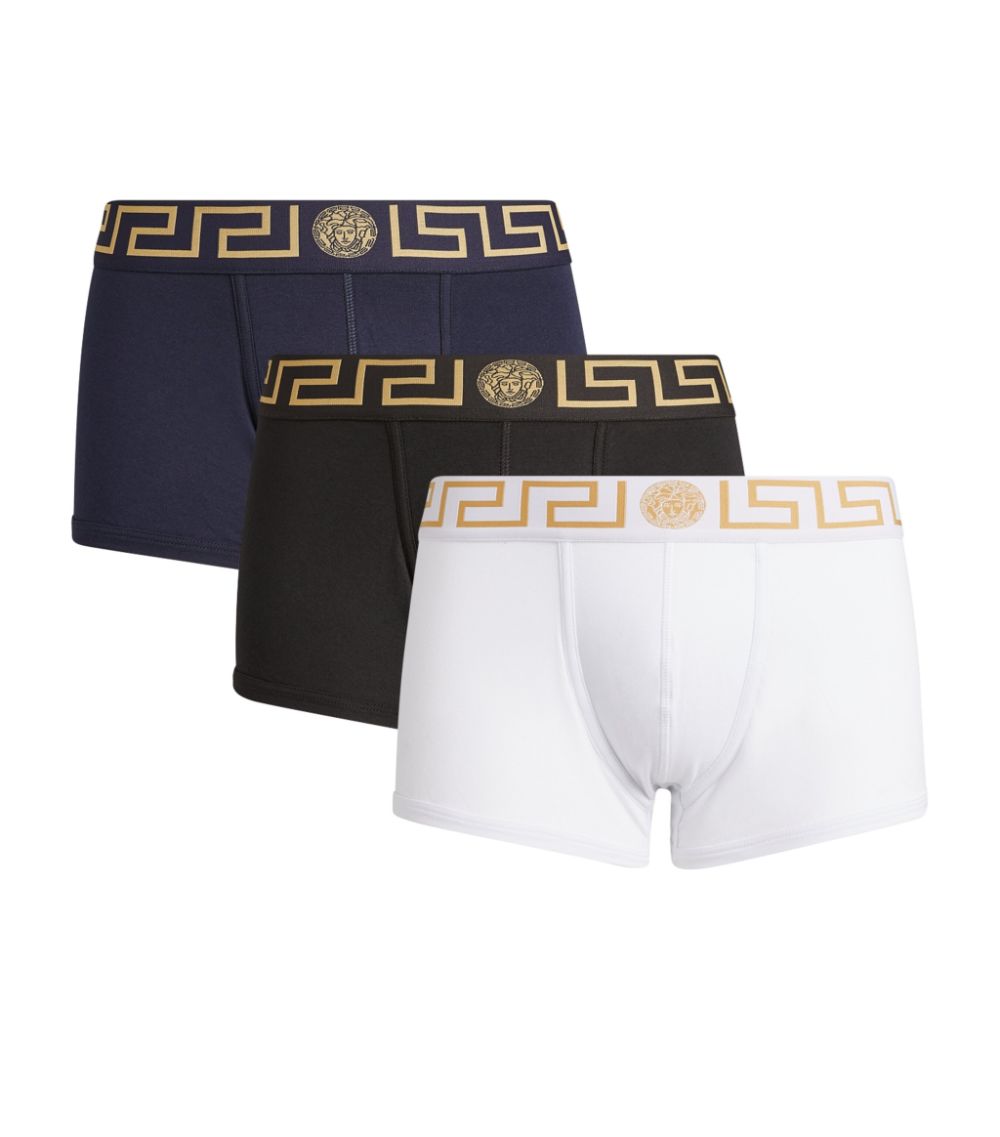 Versace Versace Iconic Greca Trunks (Pack Of 3)