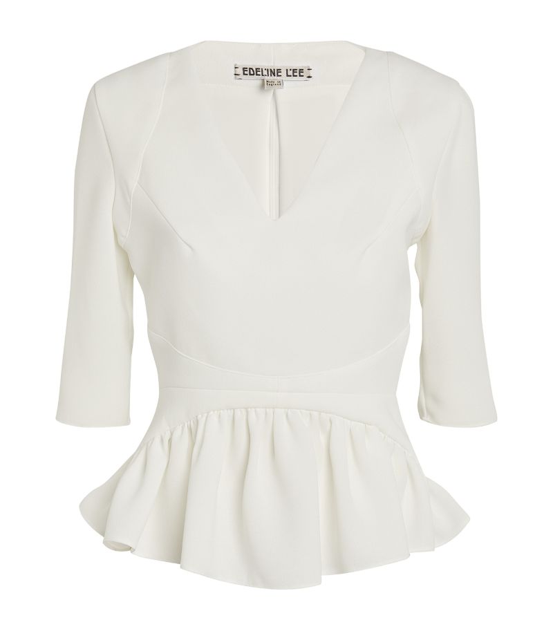 Edeline Lee Edeline Lee Roman Peplum Blouse