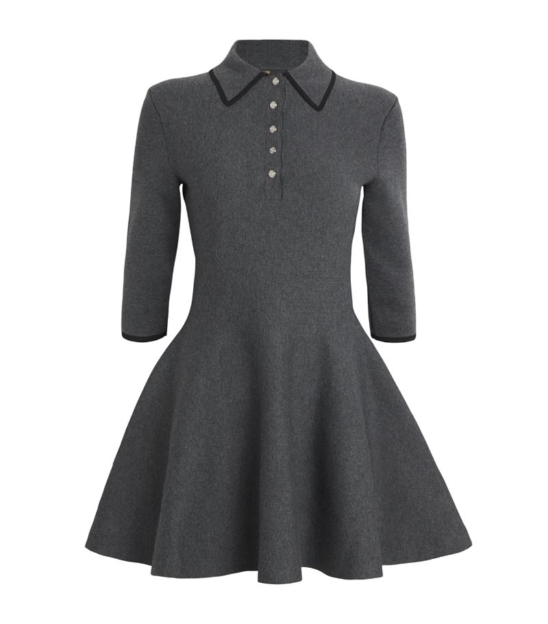  Maje Polo Shirt Mini Dress