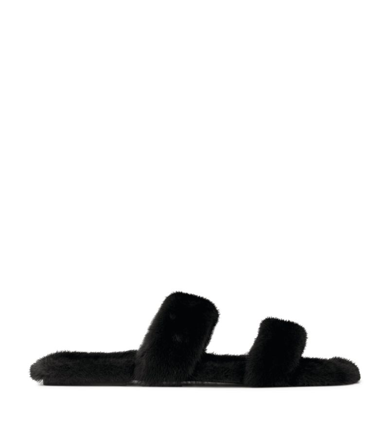 Saint Laurent Saint Laurent Mink Fur Sandals