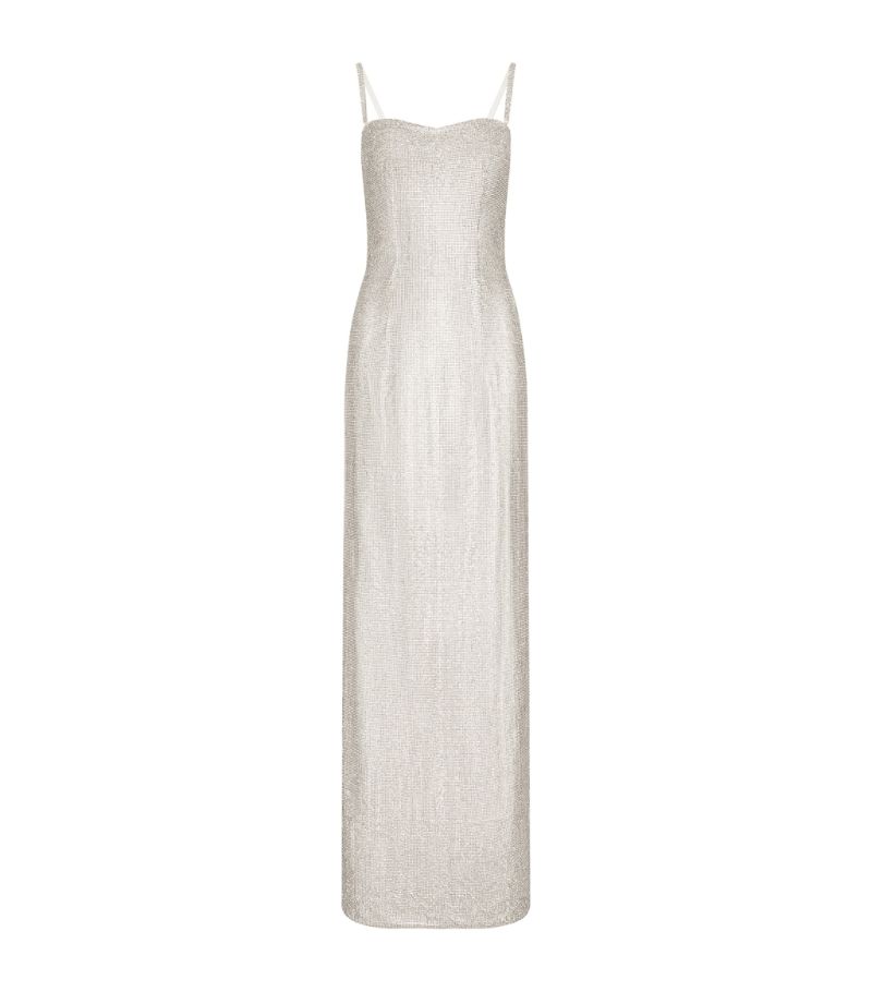 Dolce & Gabbana Dolce & Gabbana Kim Dolce & Gabbana Crystal Mesh Slip Dress