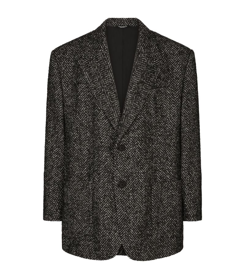 Dolce & Gabbana Dolce & Gabbana Herringbone Oversized Suit Jacket