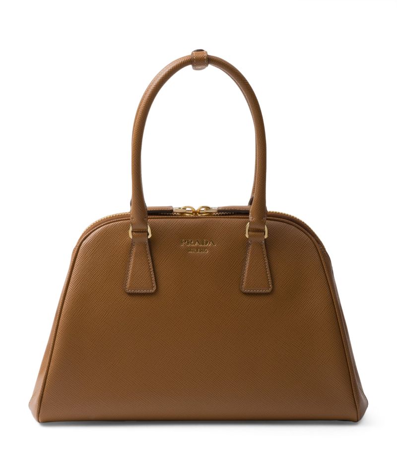 Prada Prada Medium Saffiano Leather Top-Handle Bag