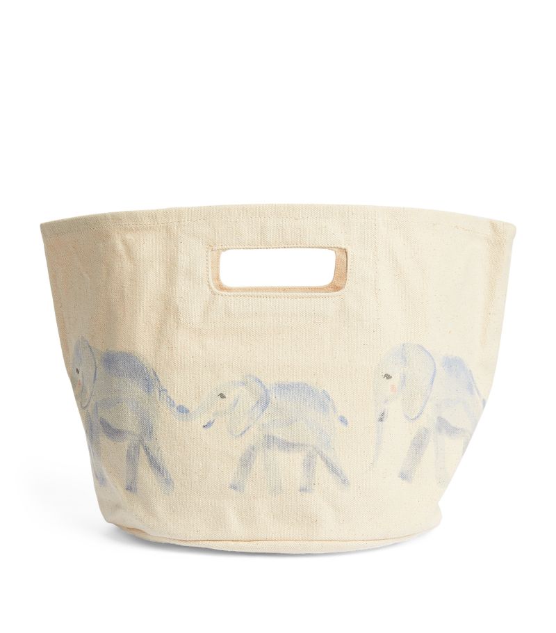  Pehr Cotton Elephant Basket (18Cm)