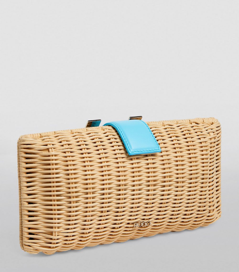 Rodo Rodo Raffia Brittany Willow Clutch Bag