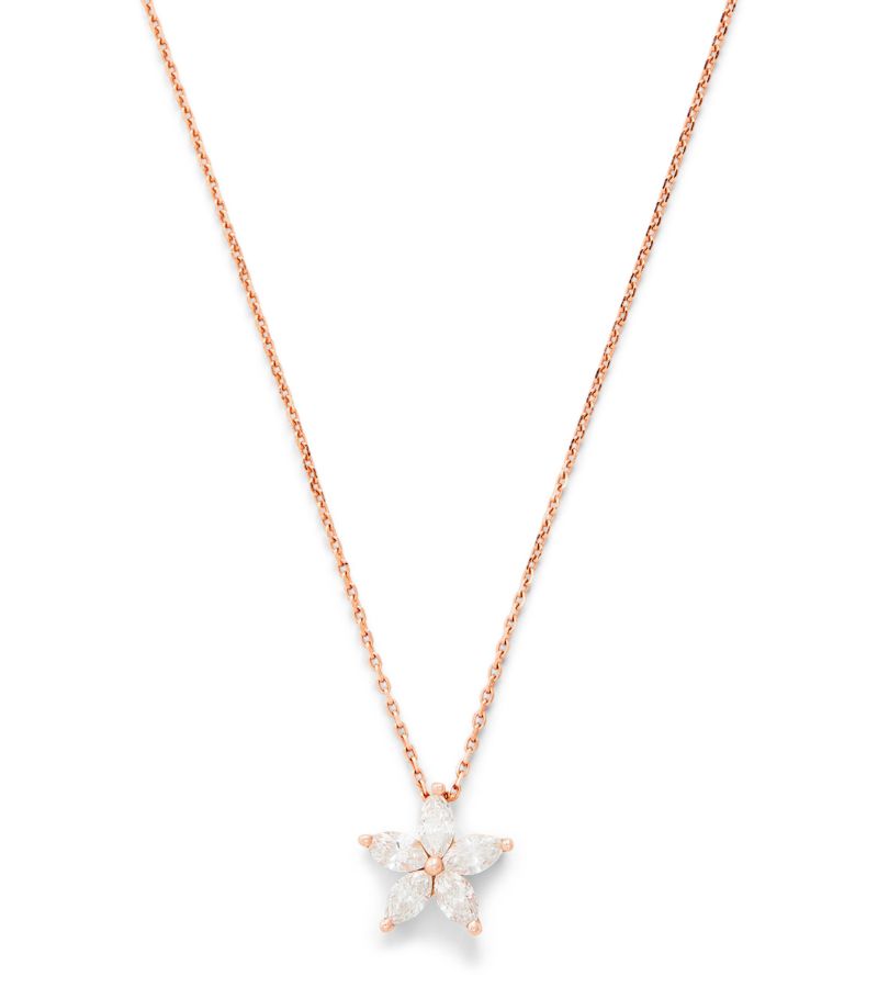 Bee Goddess Bee Goddess Rose Gold And Diamond Apple Seed Necklace