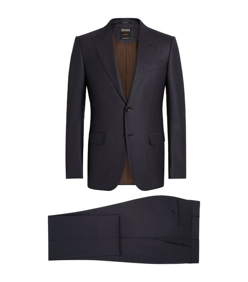 zegna Zegna Ventoventimila Wool Single-Breasted 2-Piece Suit