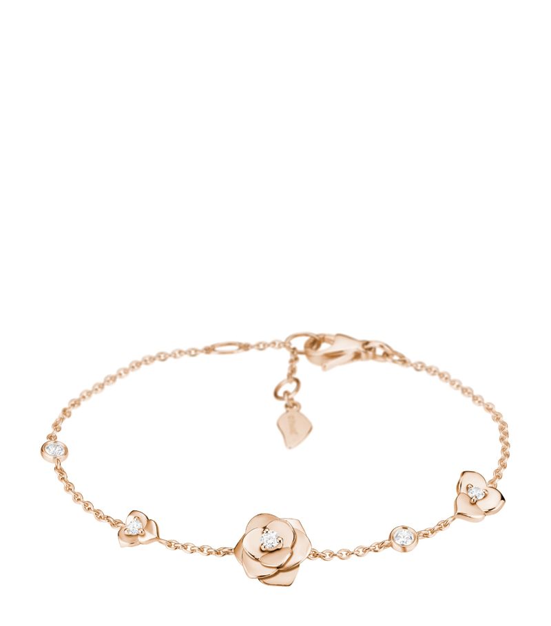 Piaget Piaget Rose Gold And Diamond Rose Bracelet