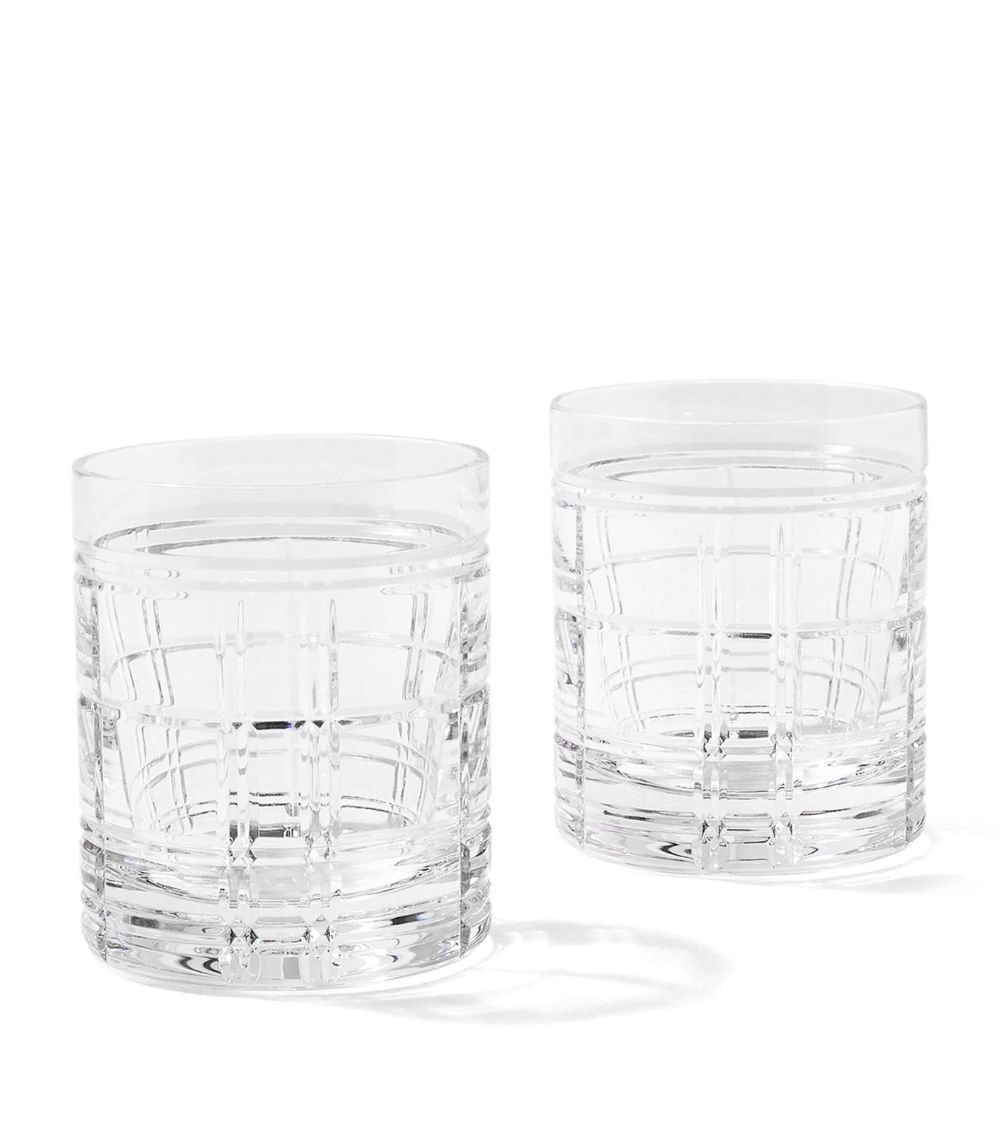 Ralph Lauren Home Ralph Lauren Home Crystal Hudson Plaid Decanter And Set Of 2 Glasses Gift Set