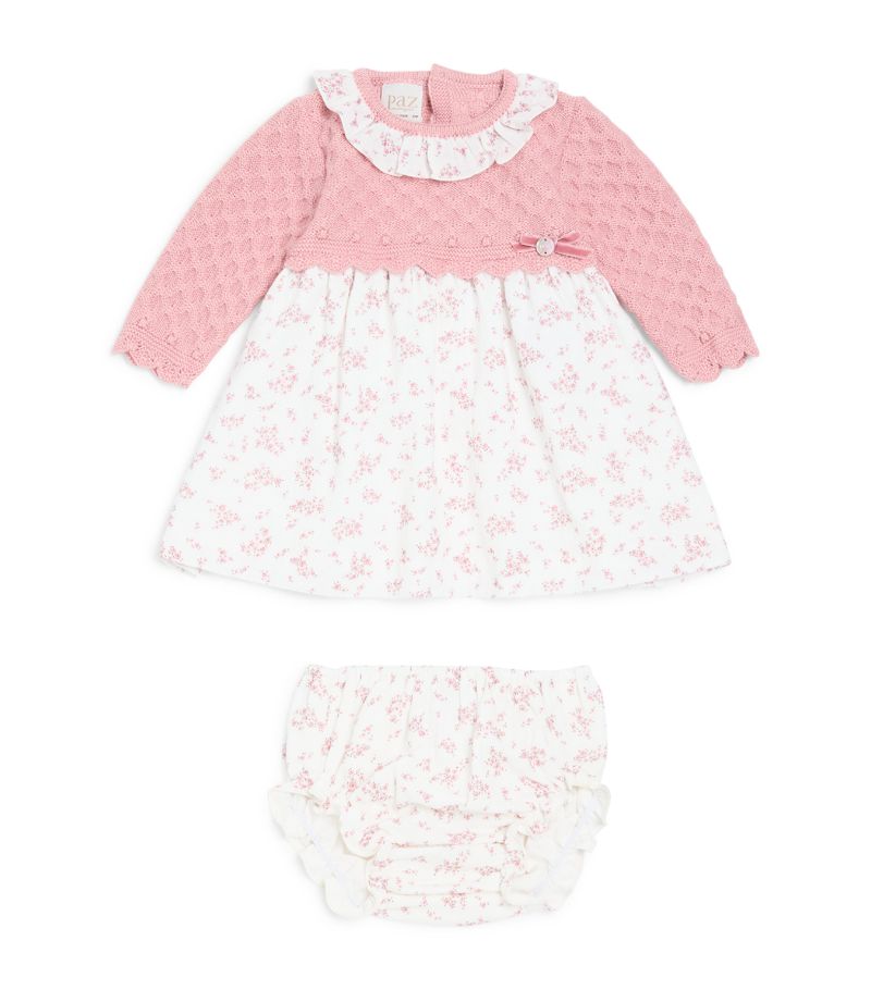 Paz Rodriguez Paz Rodriguez Wool-Cotton Dress And Bloomers Set (1-24 Months)