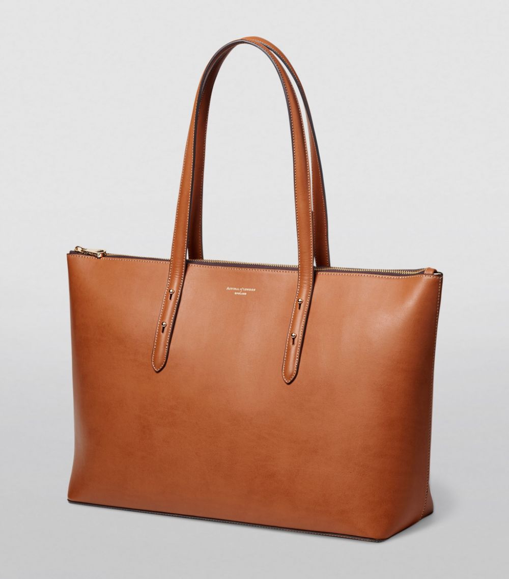  Aspinal Of London Leather Regent Tote Bag