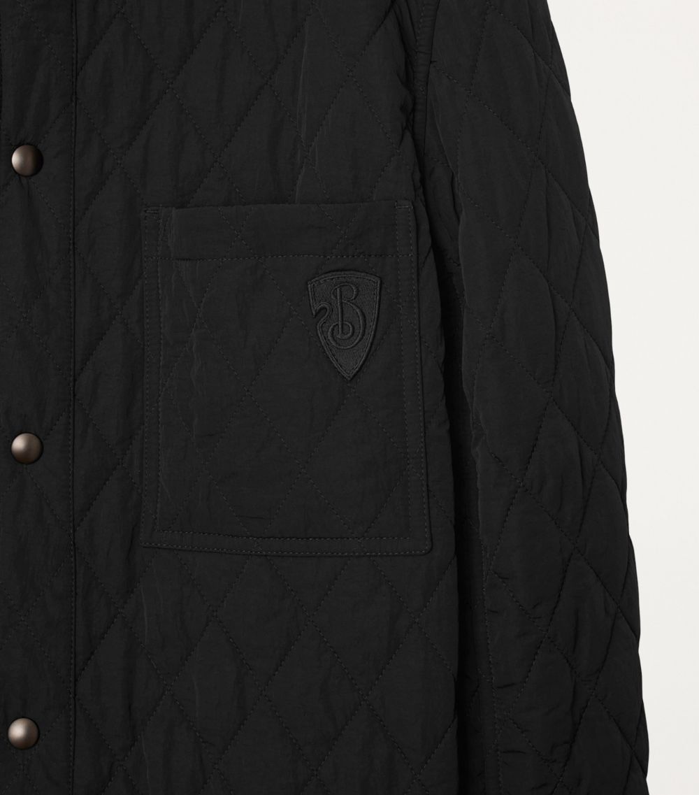 Burberry Burberry Reversible Quilted Embroidered Overshirt