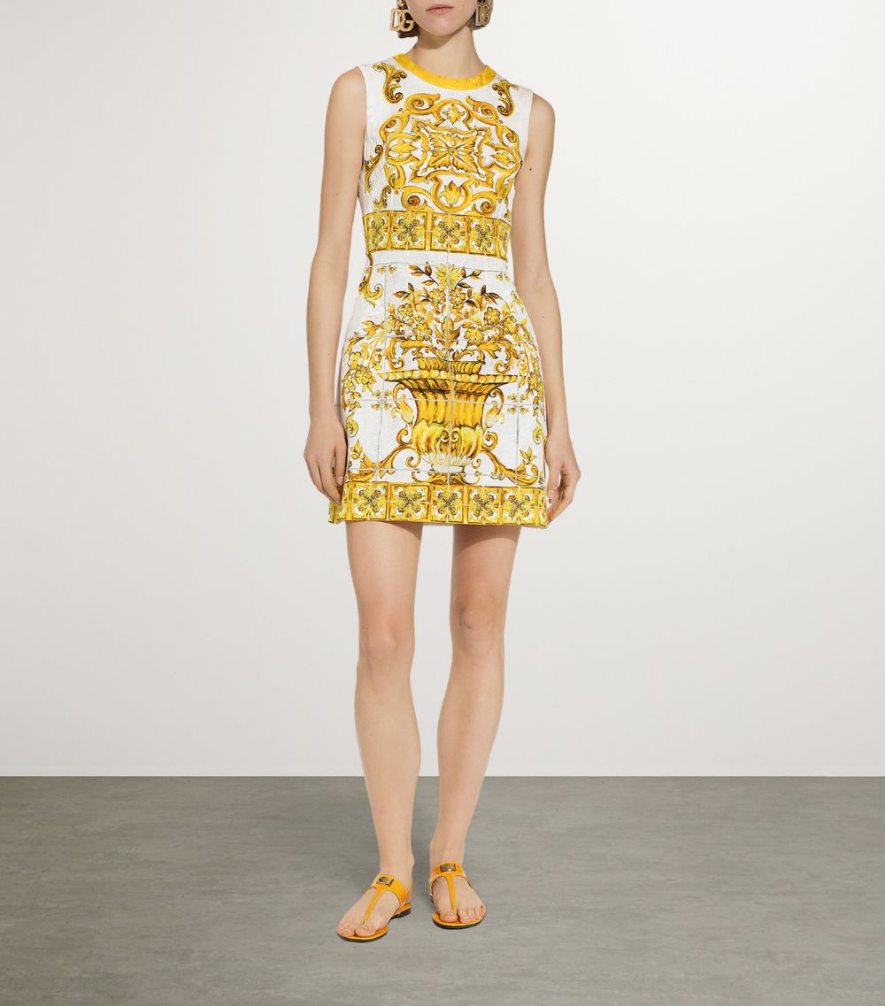 Dolce & Gabbana Dolce & Gabbana Majolica-Print Mini Dress