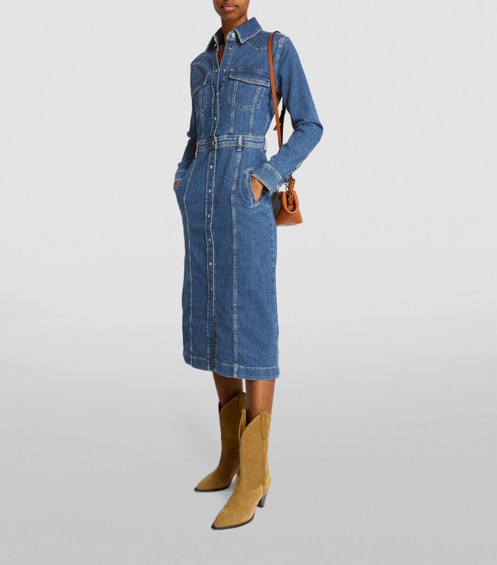 7 For All Mankind 7 For All Mankind Denim Luxe Midi Dress