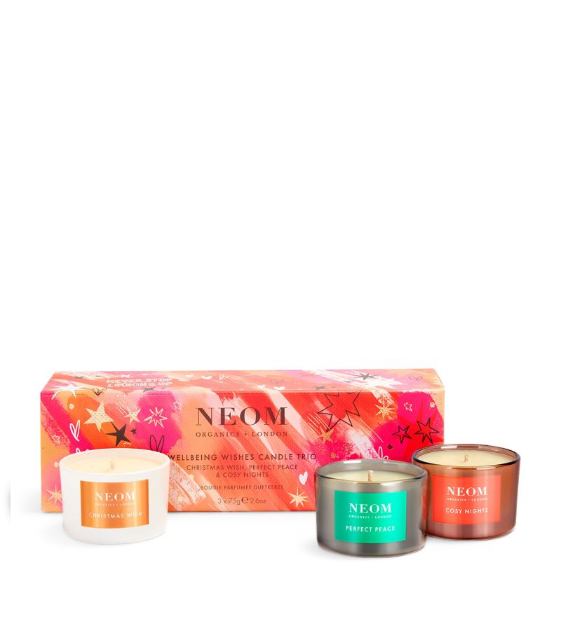 Neom NEOM Wellbeing Wishes Candle Trio Gift Set (3 x 75g)