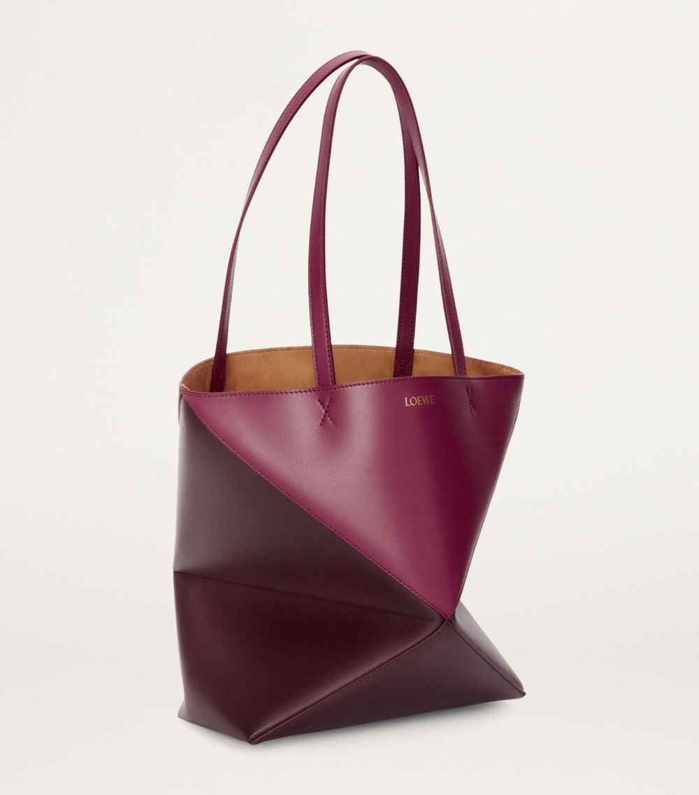 Loewe Loewe Medium Leather Puzzle Fold Tote Bag