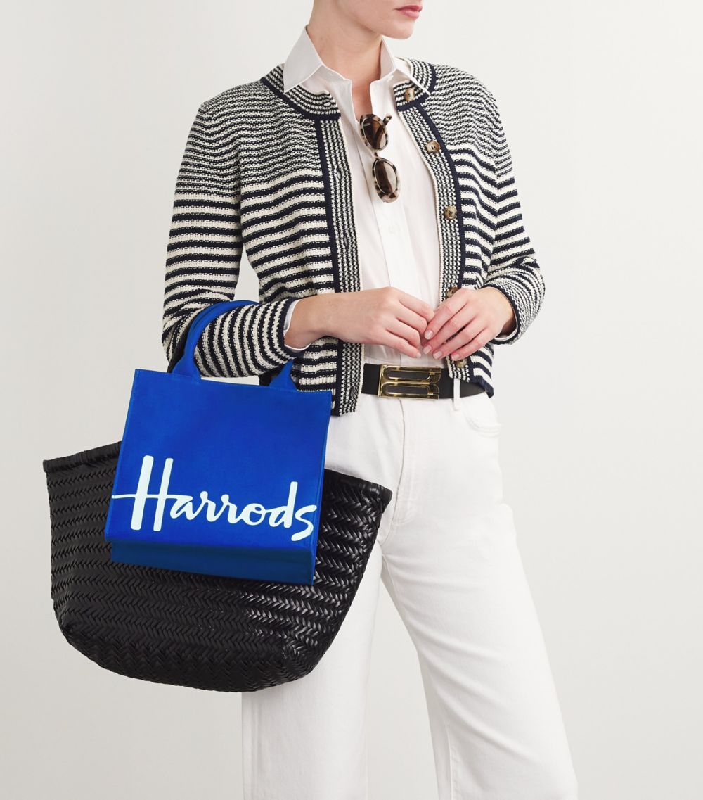 Harrods Harrods Small Cotton Logo Tote Bag