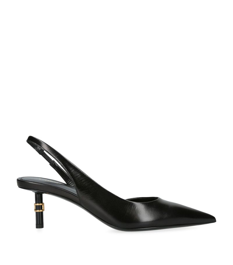 Chloé Chloé Leather Marcie Slingback Pumps 45