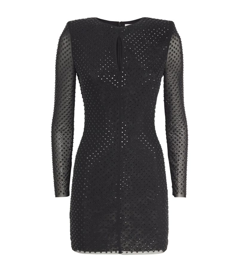 Self-Portrait Self-Portrait Rhinestone-Embellished Mini Dress