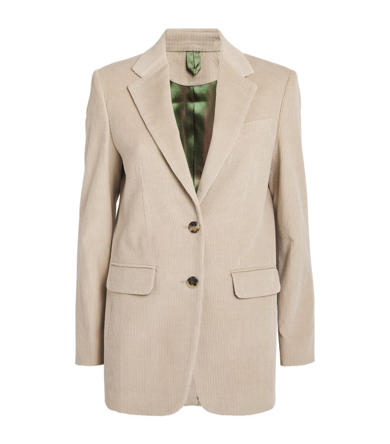 Max Mara Max Mara Corduroy Single-Breasted Blazer