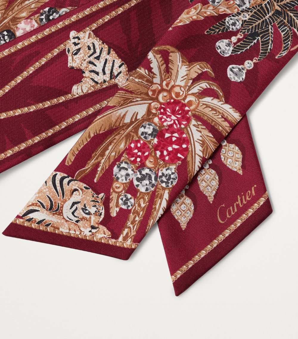 Cartier Cartier Silk Palm Trees Scarf