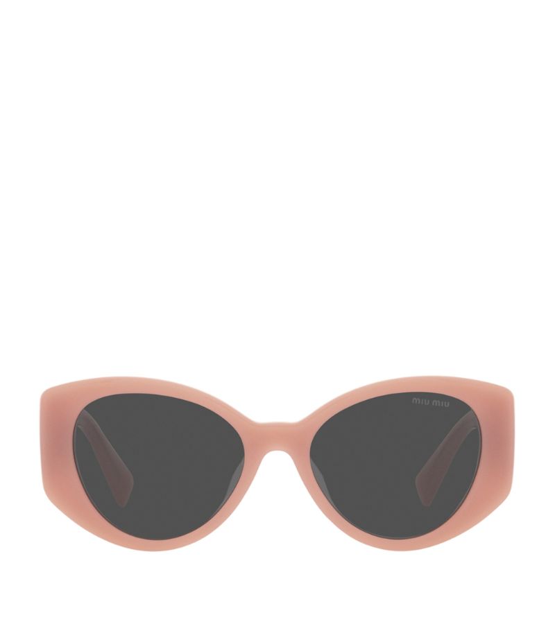 Miu Miu Miu Miu Oval Logo Sunglasses