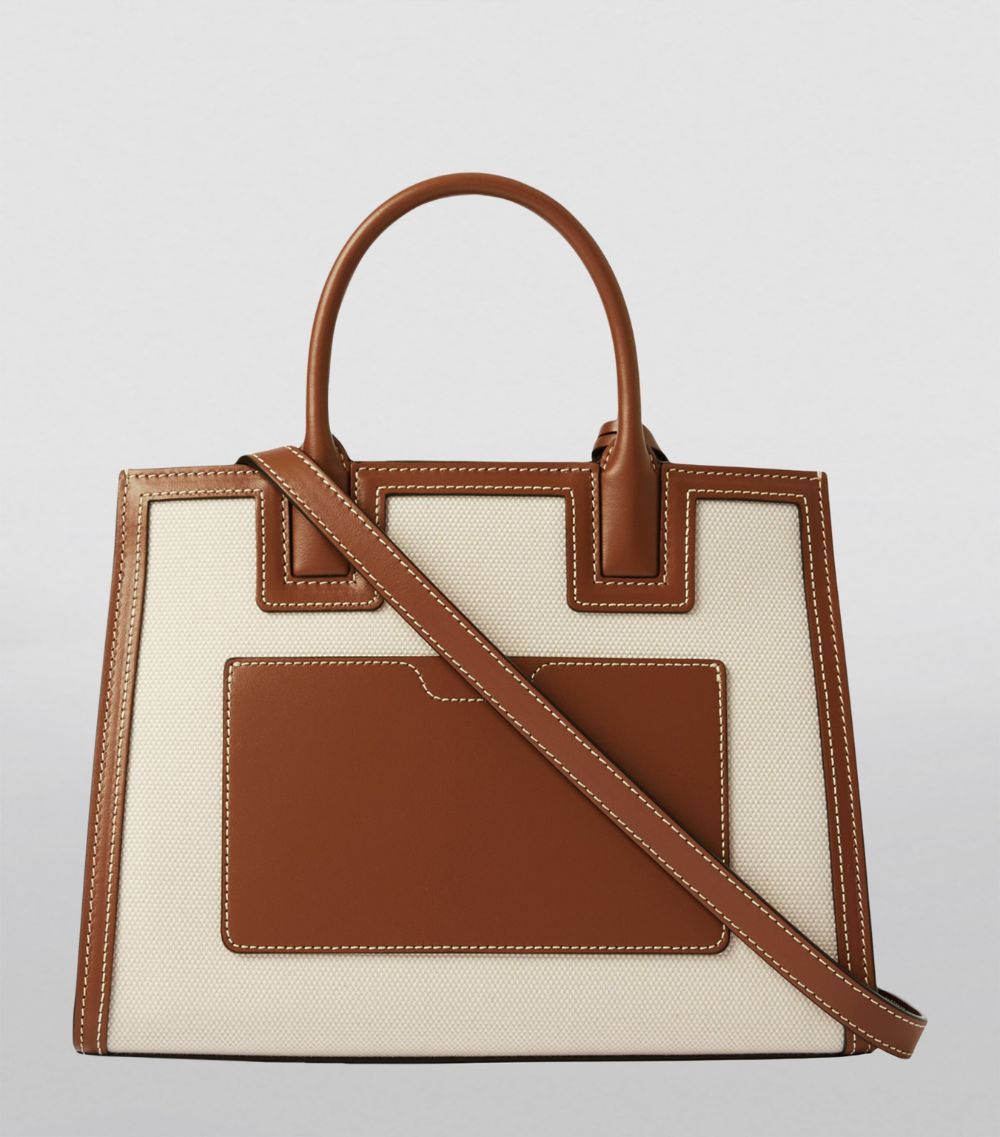 Burberry Burberry Mini Canvas Frances Tote Bag