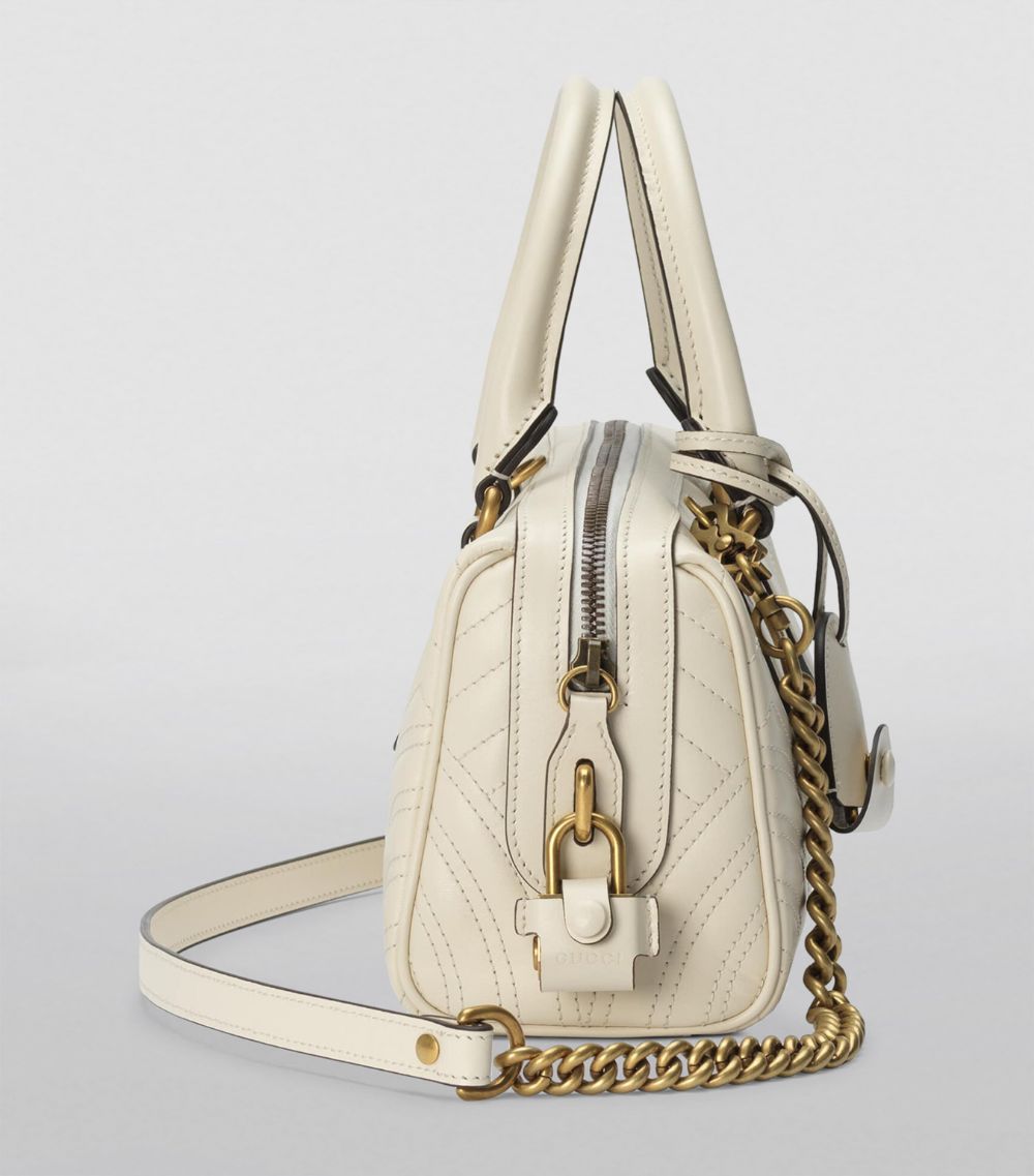 Gucci Gucci Small Leather Marmont Top-Handle Bag