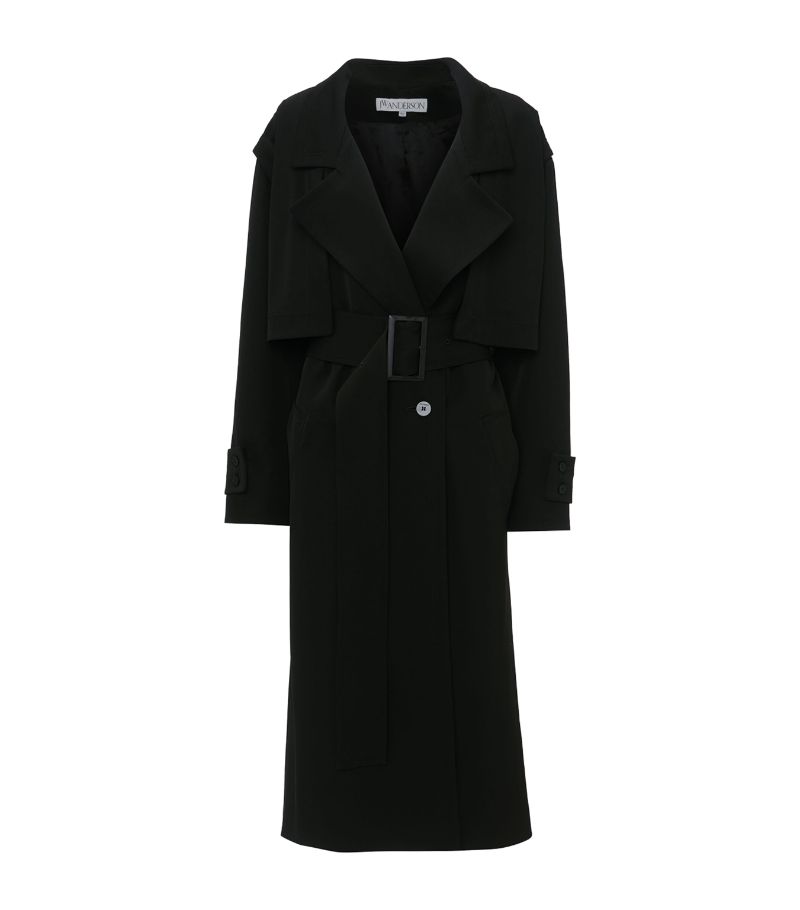 Jw Anderson Jw Anderson Virgin Wool Belted Trench Coat