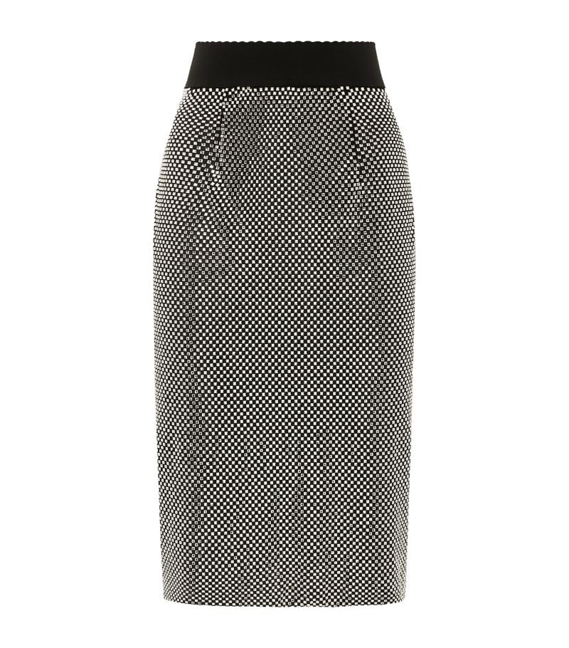 Dolce & Gabbana Dolce & Gabbana Crystal-Embellished Midi Skirt