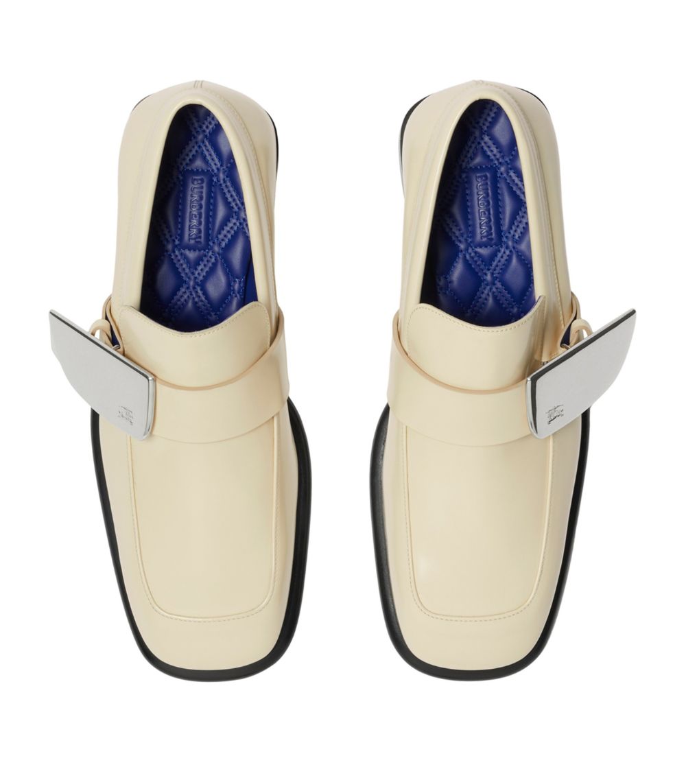 Burberry Burberry Leather Shield Loafers