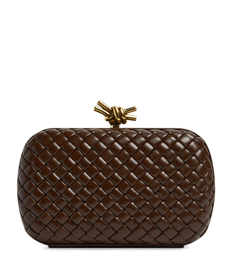 Bottega Veneta Bottega Veneta Leather Knot Minaudiere Clutch Bag