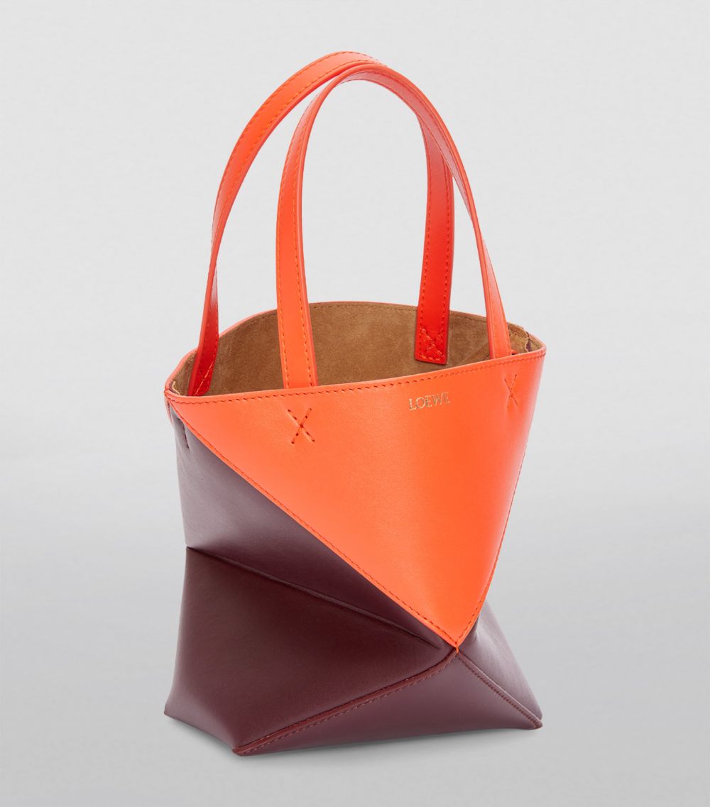 Loewe Loewe Mini Leather Puzzle Fold Tote Bag