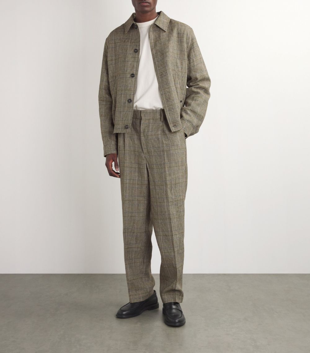 CLOSED Closed Linen-Blend Check Jacket