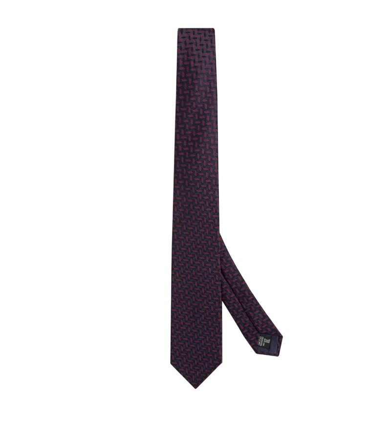 Giorgio Armani Giorgio Armani Silk Geometric Jacquard Tie