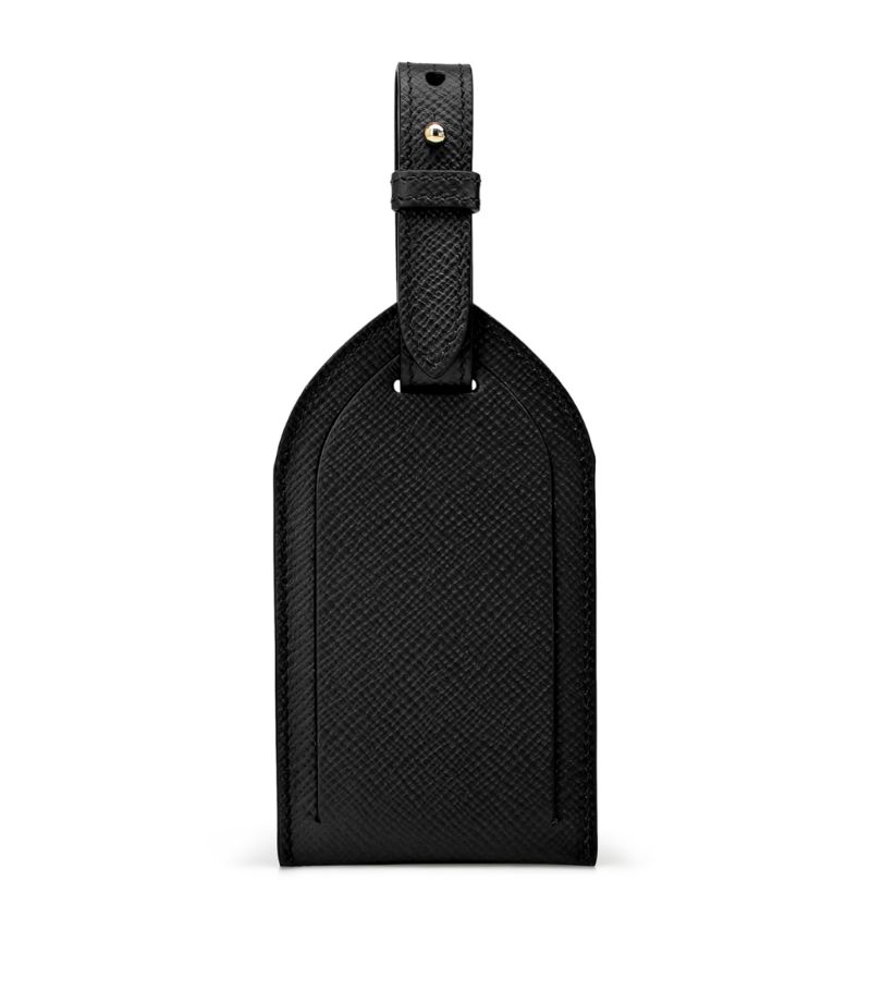 Smythson Smythson Leather Panama Luggage Tag