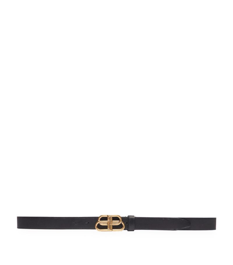 Balenciaga Balenciaga Leather Bb Logo Belt