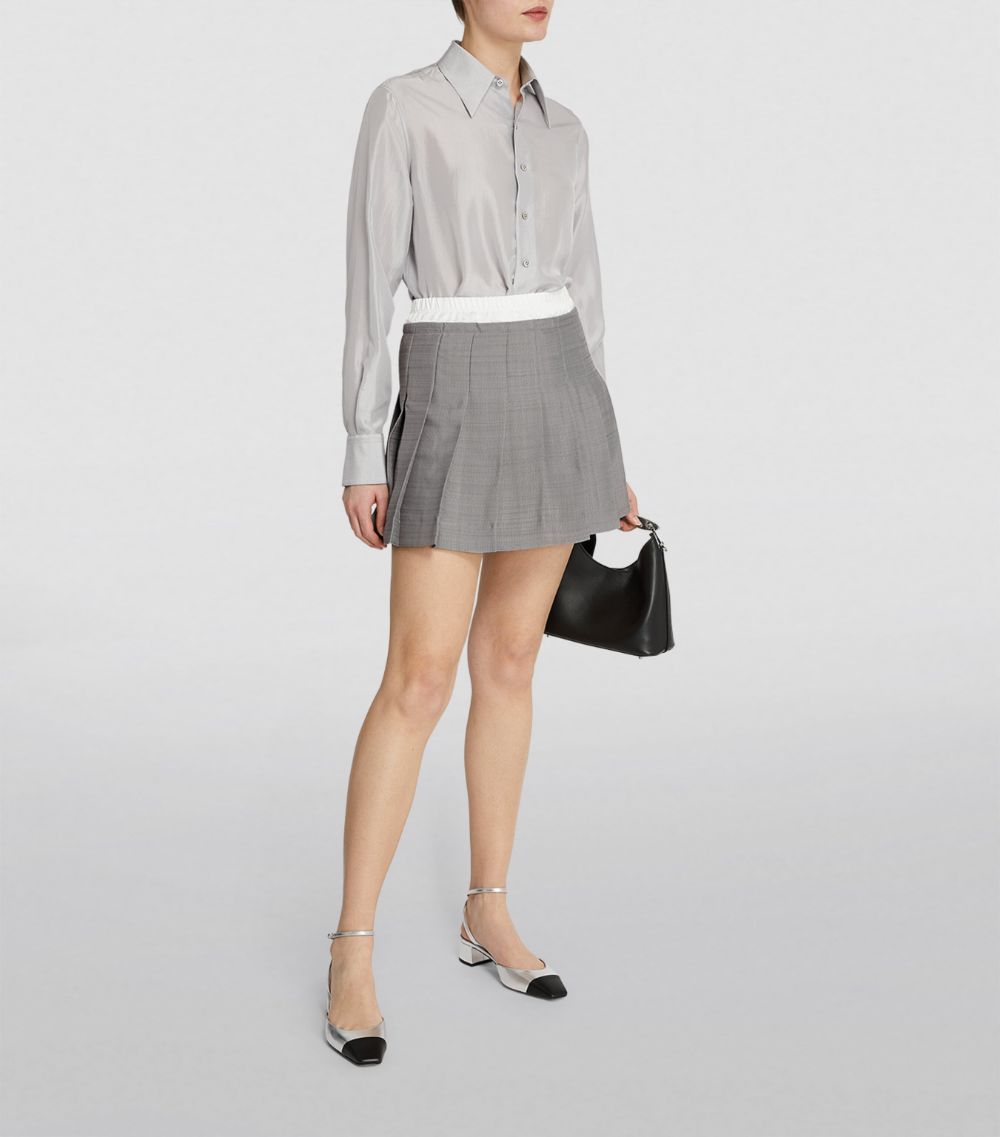  Sandro Pleated Mini Skirt