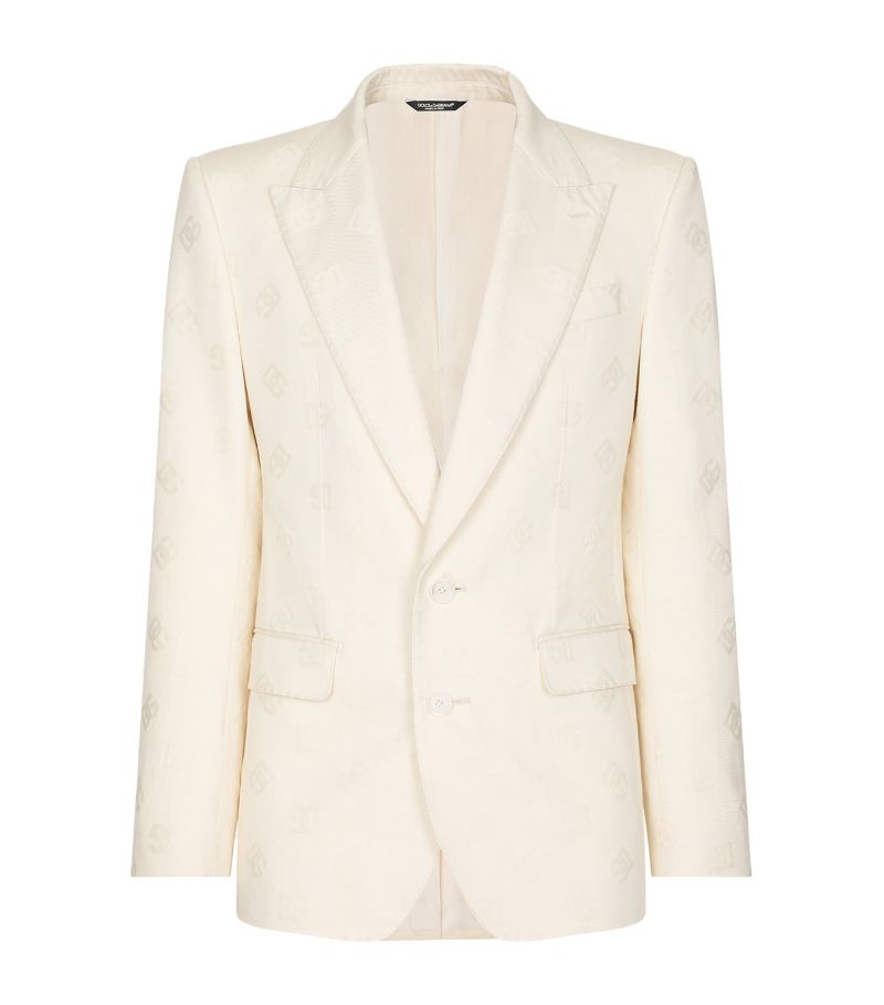 Dolce & Gabbana Dolce & Gabbana Dg Jacquard Single-Breasted Suit Jacket