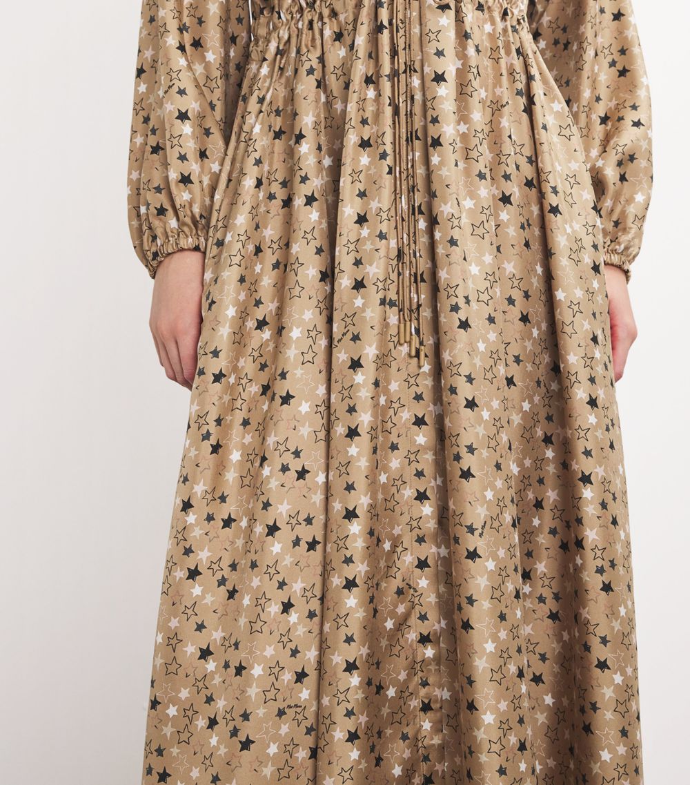 Max Mara Max Mara Silk Star Print Dress