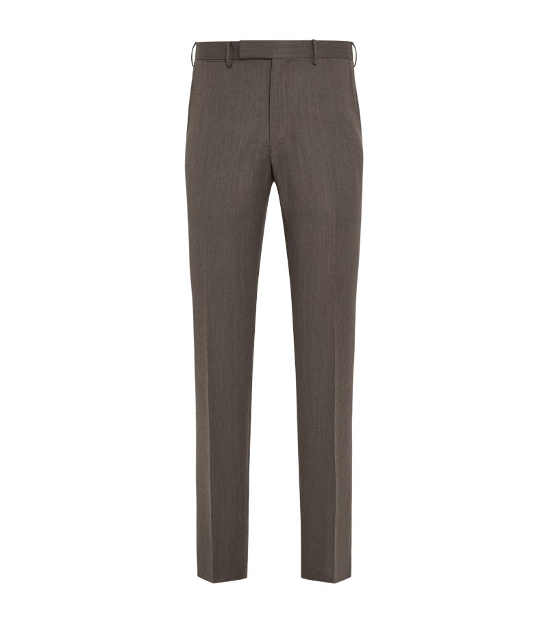 zegna Zegna Trofeo Wool Tailored Trousers