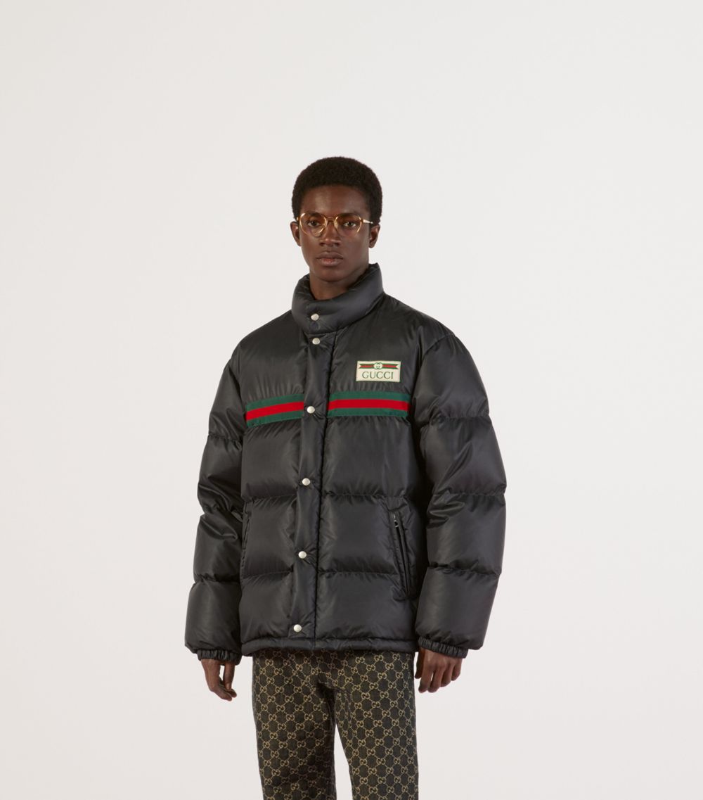 Gucci Gucci Web Stripe Puffer Jacket