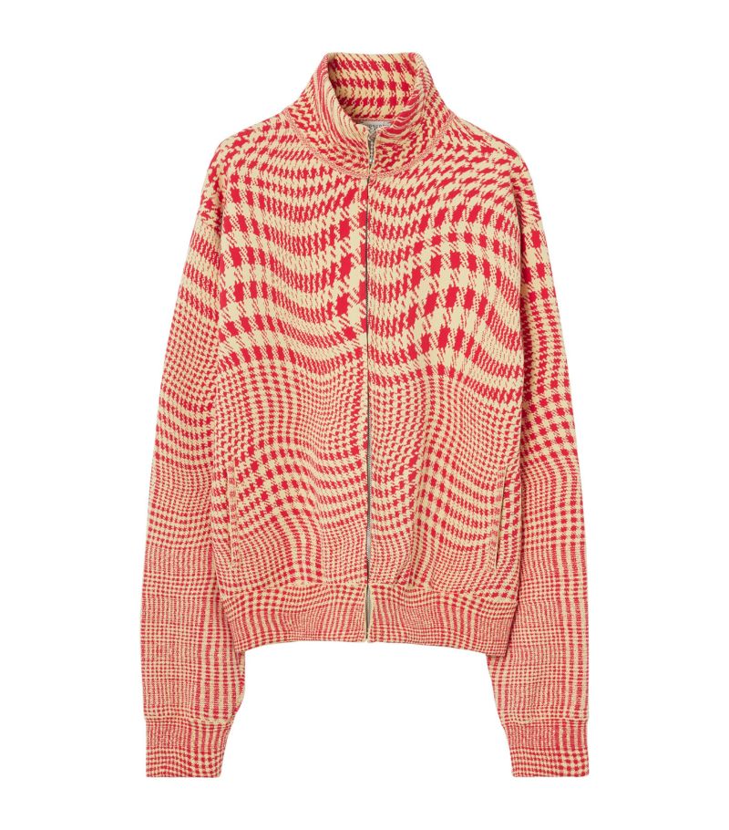 Burberry Burberry Printed Zip-Up Sweatshirt