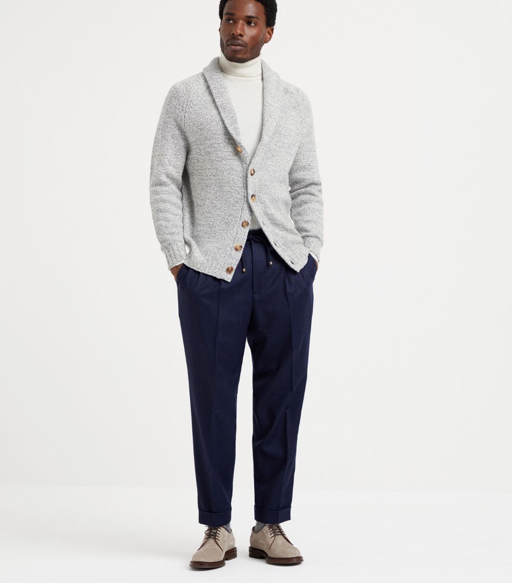 Brunello Cucinelli Brunello Cucinelli Virgin Wool Drawstring Trousers