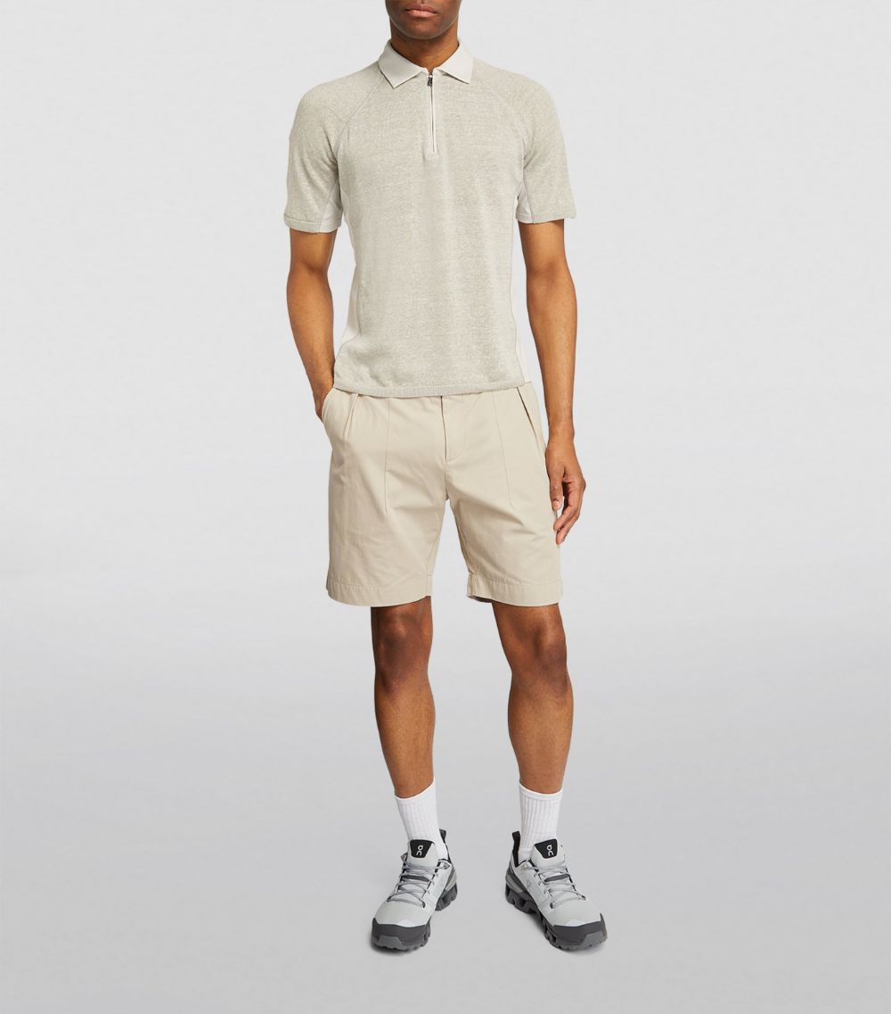 Sease Sease Linen-Cotton Polo Shirt