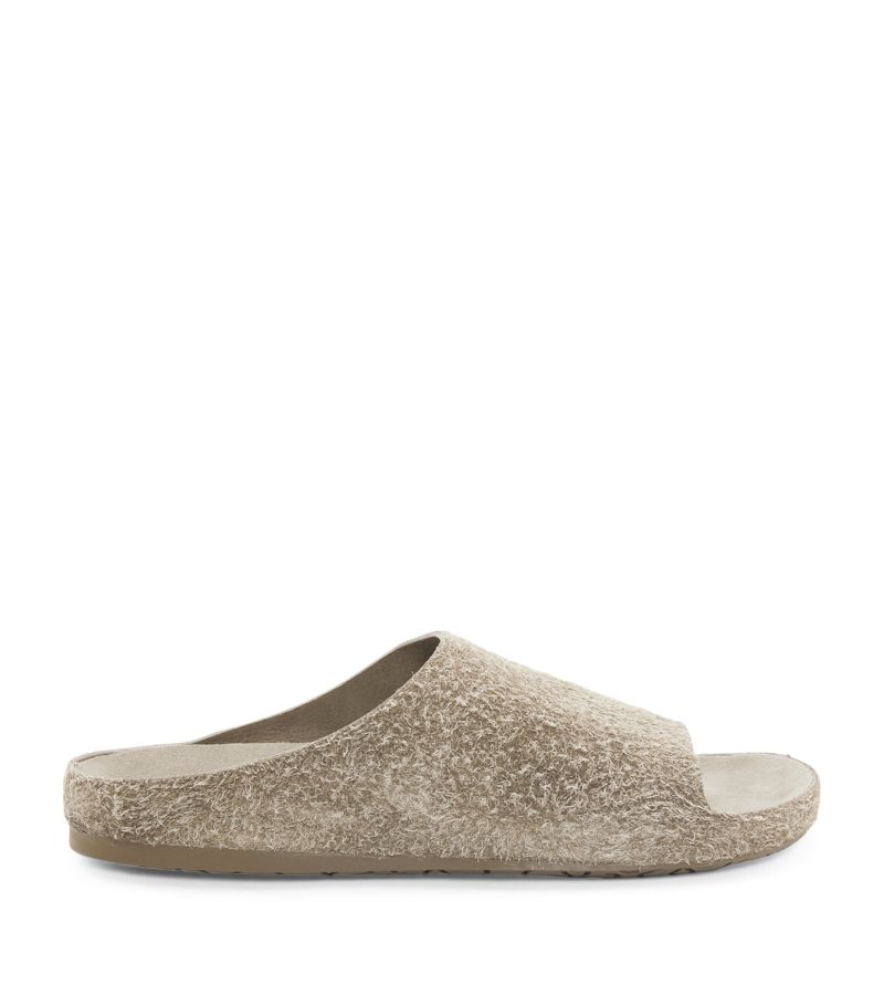 Loewe Loewe Brushed Suede Lago Slides