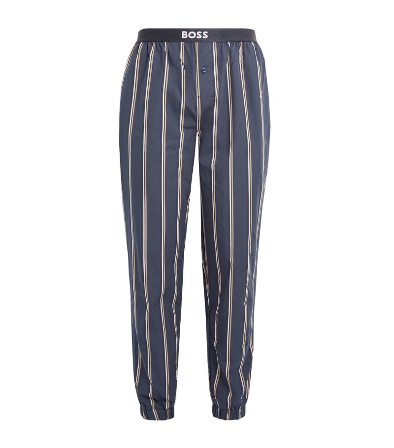 BOSS Boss Cotton Striped Lounge Bottoms