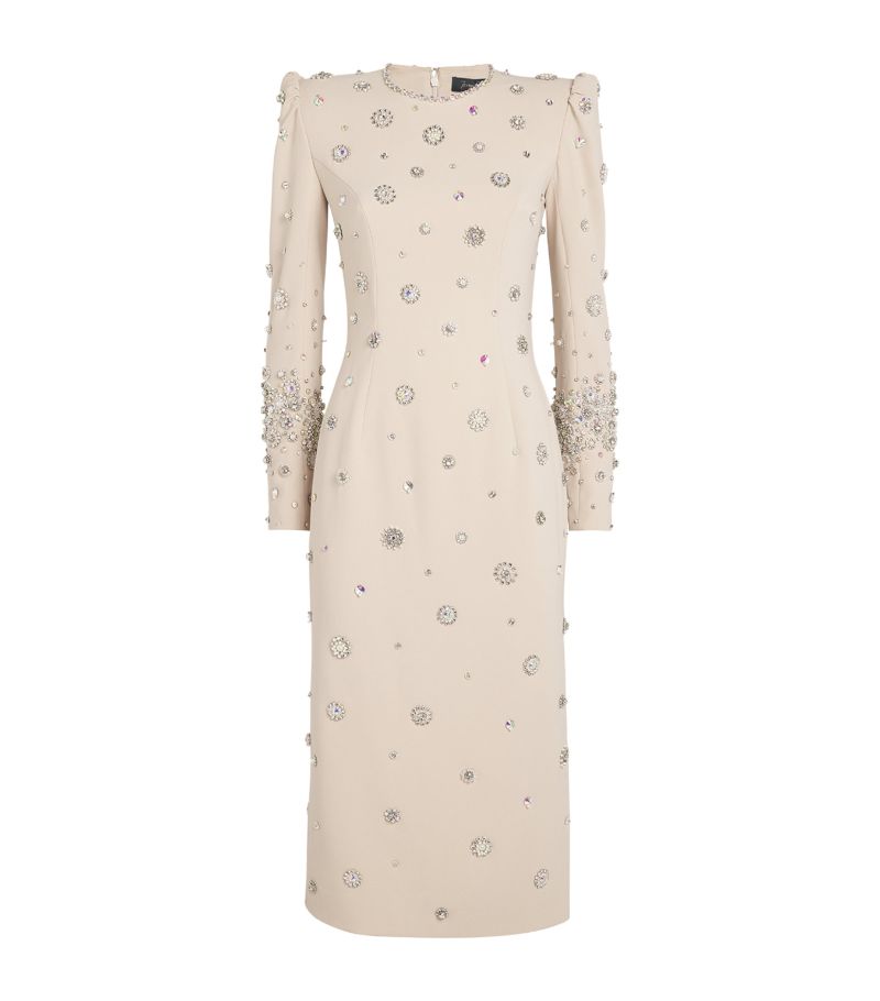 Jenny Packham Jenny Packham Embellished Galaxy Midi Dress