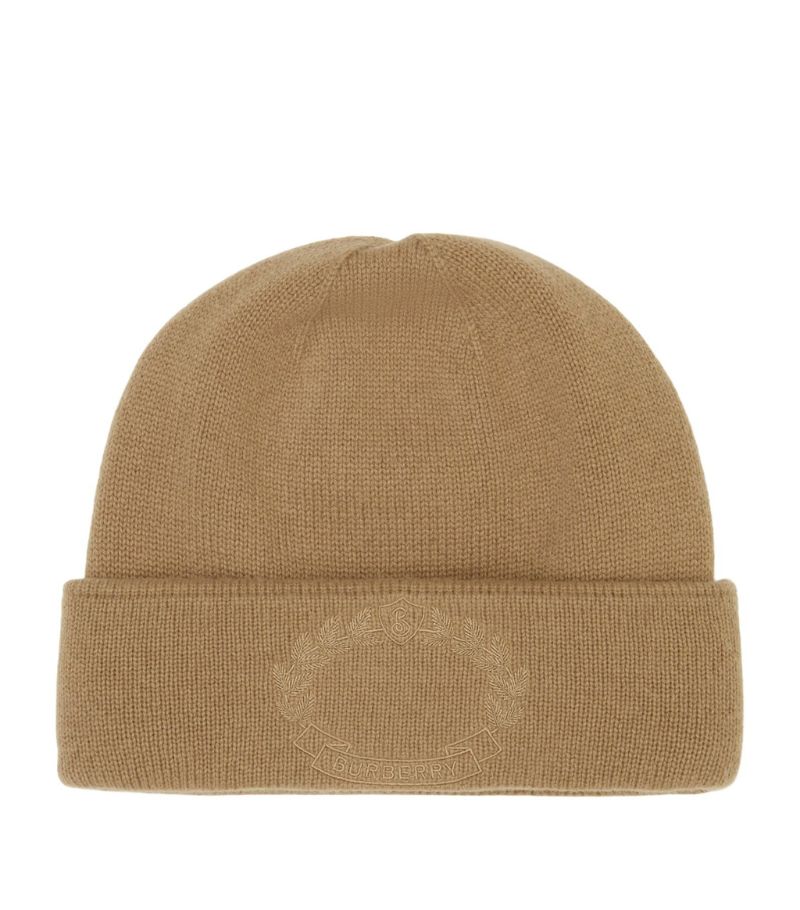 Burberry Burberry Cashmere Oak Leaf Crest Beanie